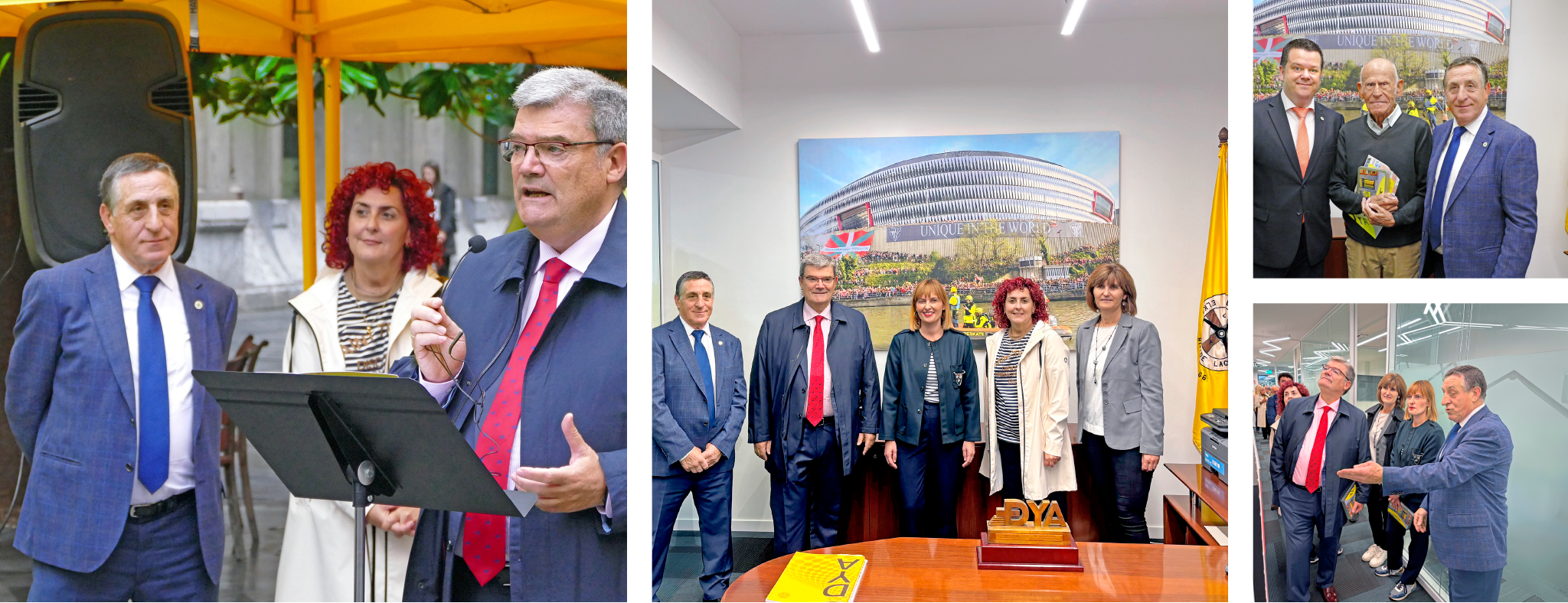 Visita institucional a la base de la DYA de Alameda San Mamés