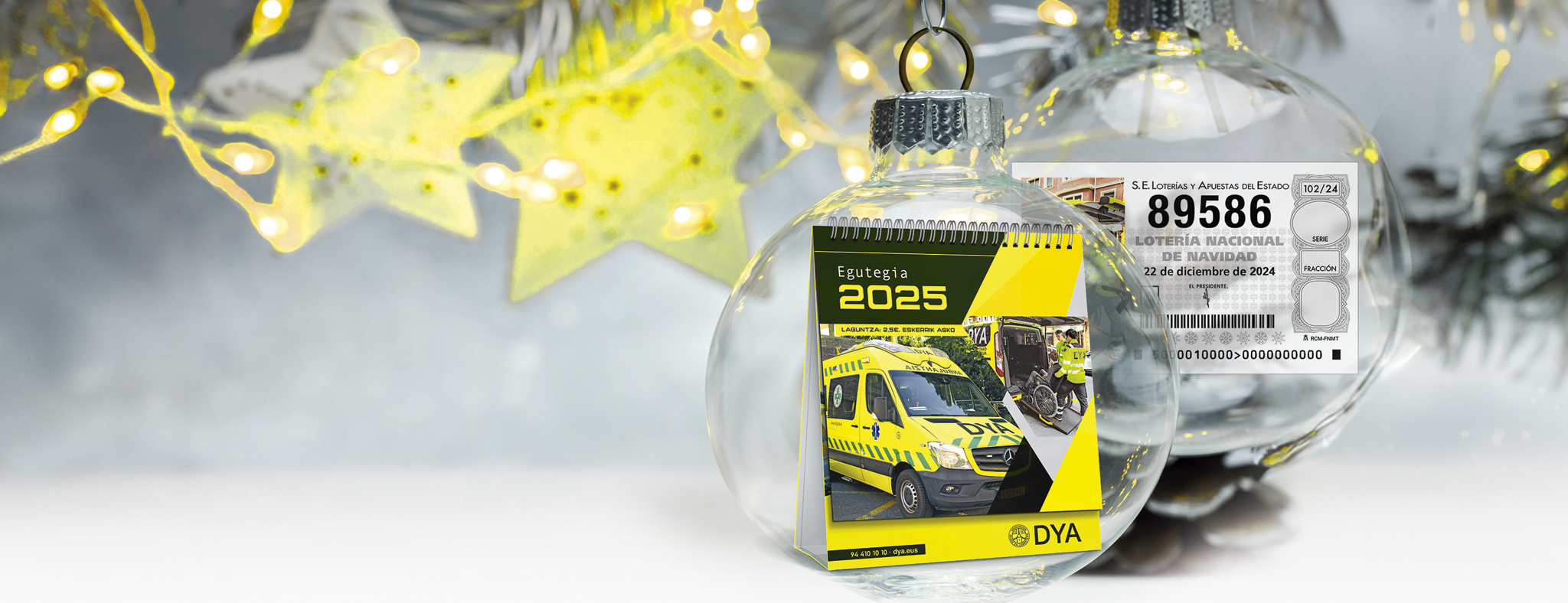 Ya a la venta el calendario y la Lotería de Navidad de la DYA. ¡No te quedes sin los tuyos!