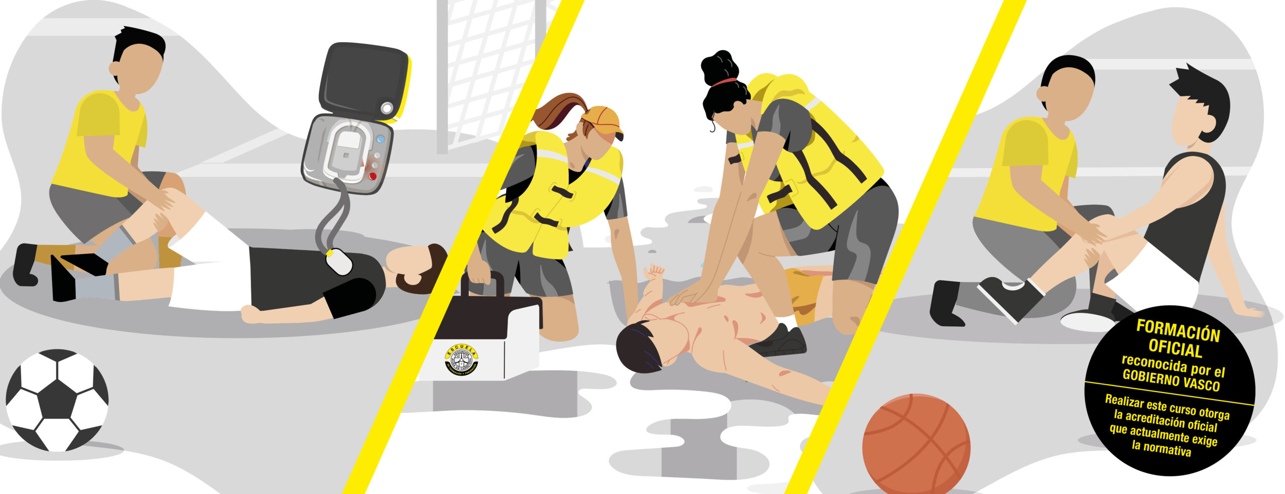 La Escuela de Formación y Prevención de la DYA presenta su curso de Primeros Auxilios para Monitores Deportivos